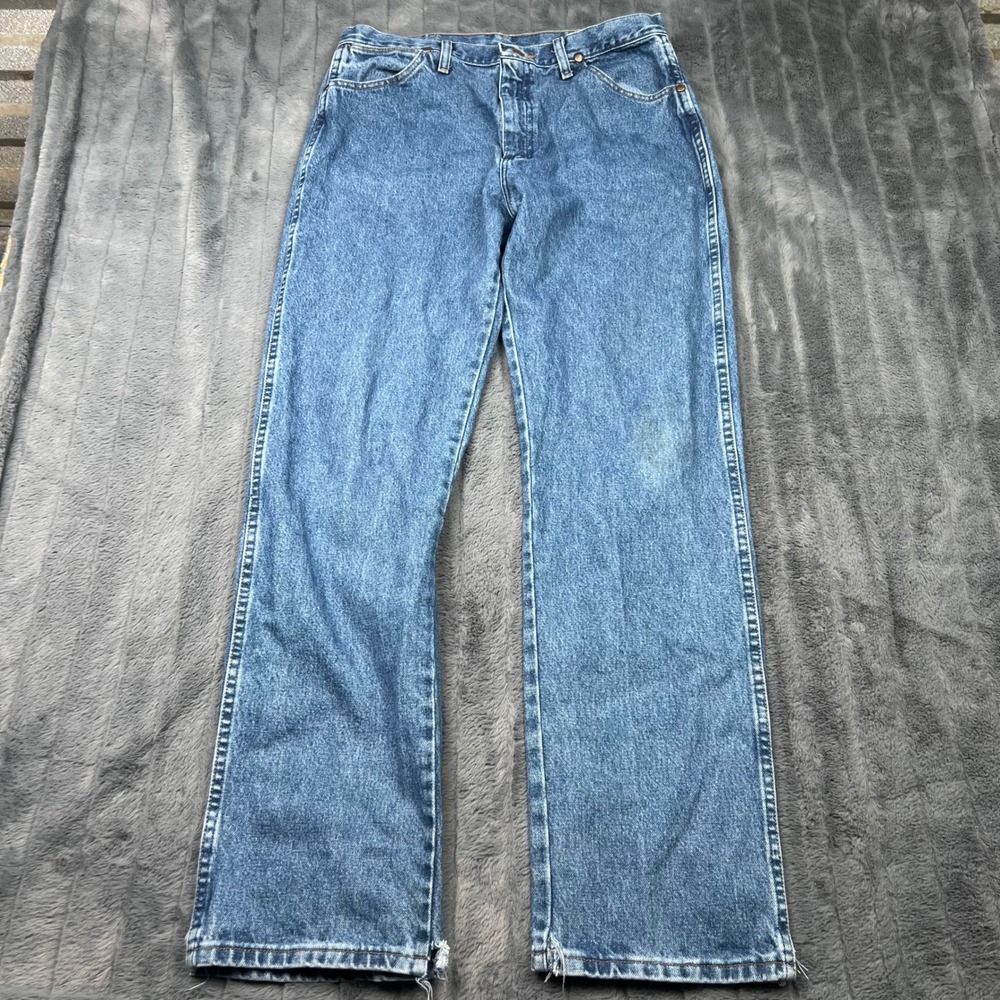 Wrangler 13MWZGK Cowboy Cut Original Fit Blue Denim Jeans Mens 34x34 14433